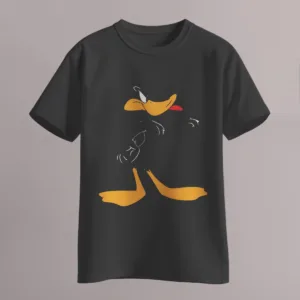 Polera negra impresa