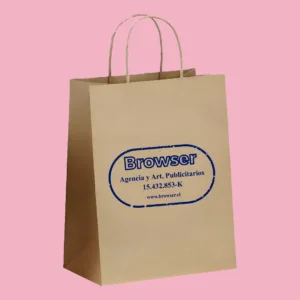 Bolsa papel kraft personalizada