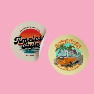 sticker vinilo redondo